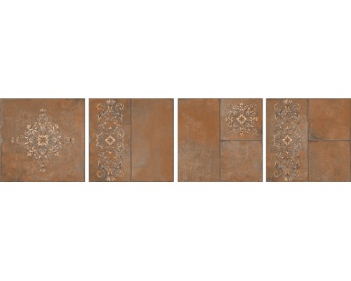 Керамическая плитка KERAMA MARAZZI Каменный остров коричневый декорированный 30х30 SG926400N