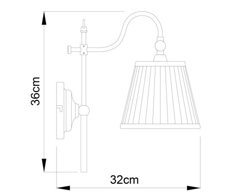 Бра ARTE Lamp A1509AP-1PB