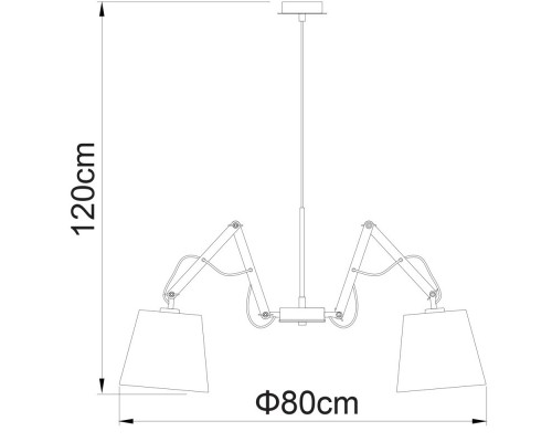 Каскадная люстра ARTE Lamp A5700LM-5WH
