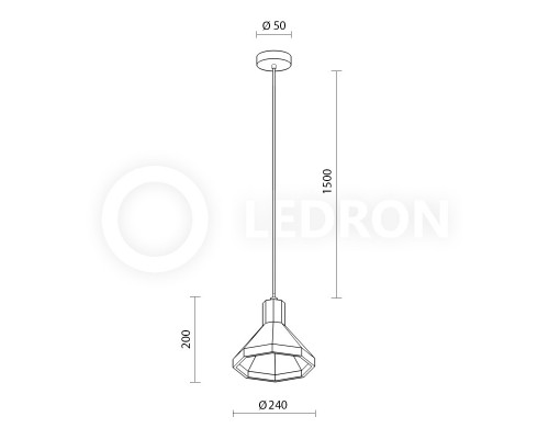 Подвесной светильник LeDron 2516C