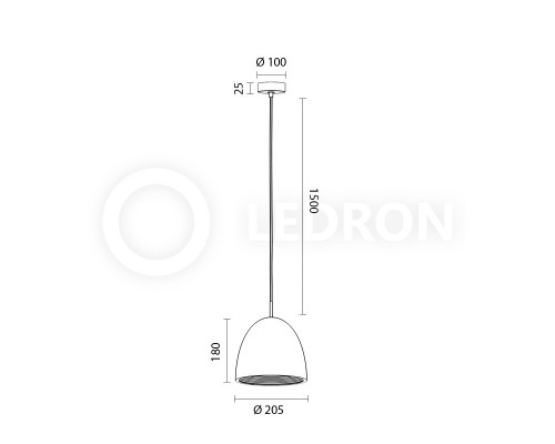 Подвесной светильник LeDron 2601B