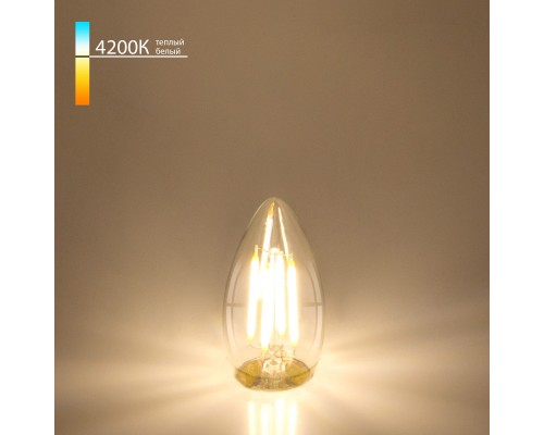 Светодиодная лампа Elektrostandard Свеча BLE2706 F 9W 4200K E27 (C35 прозрачный)