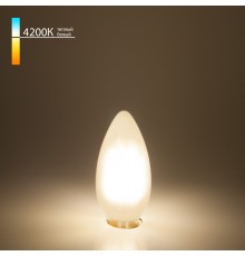 Светодиодная лампа Elektrostandard Свеча 7W 4200K E14 (C35 белый матовый) (BLE1410)