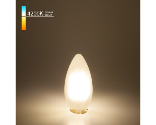Светодиодная лампа Elektrostandard Свеча 7W 4200K E14 (C35 белый матовый) (BLE1410)