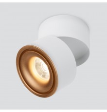 Накладной светильник Elektrostandard DLR031 15W 4200K 3100 белый матовый/золото