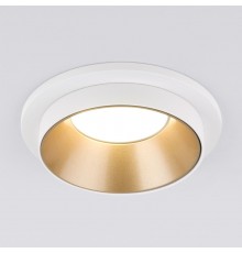 Встраиваемый светильник Elektrostandard 113 MR16 золото/белый
