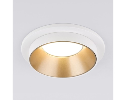 Встраиваемый светильник Elektrostandard 113 MR16 золото/белый