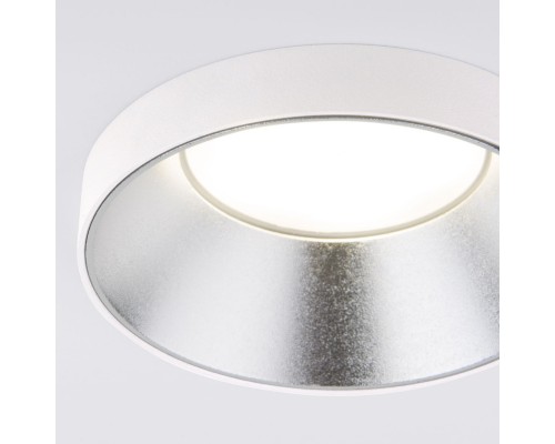 Встраиваемый светильник Elektrostandard 112 MR16 серебро/белый
