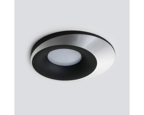 Встраиваемый светильник Elektrostandard 124 MR16 черный/серебро