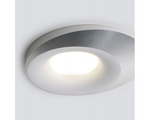 Встраиваемый светильник Elektrostandard 124 MR16 белый/серебро