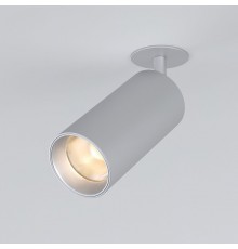 Встраиваемый светильник Elektrostandard Diffe серебряный 15W 4200K (25066/LED)