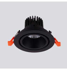 Встраиваемый светильник Elektrostandard 15267/LED 7W 4200K BK/BK черный/черный