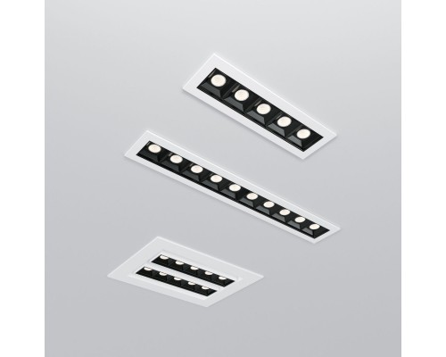 Встраиваемый светильник Elektrostandard 9923 LED 20W 4200K белый/черный