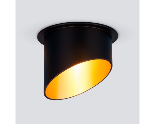 Встраиваемый светильник Elektrostandard 7005 MR16 BK/GD черный/золото