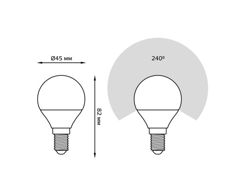 Светодиодная лампа Gauss 105101207