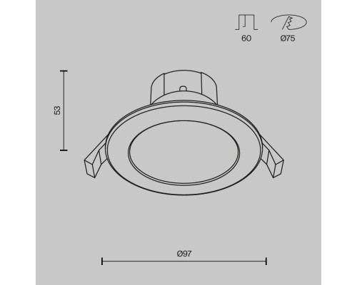 Влагозащищенный светильник Maytoni Technical DL015-6-L7W
