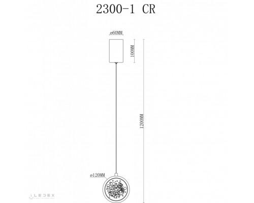 Подвесной светильник iLedex 2300-1 CR