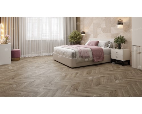 Кварц-виниловая плитка Alpine Floor Chevron Alpine LVT Дуб  Натуральный Отбеленный ЕСО 20-3