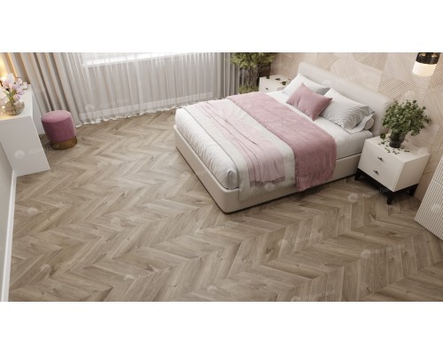 Кварц-виниловая плитка Alpine Floor Chevron Alpine LVT Дуб  Натуральный Отбеленный ЕСО 20-3