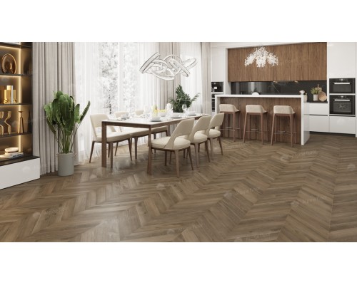 Кварц-виниловая плитка Alpine Floor Chevron Alpine LVT Дуб Насыщенный ЕСО 20-4