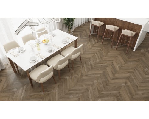 Кварц-виниловая плитка Alpine Floor Chevron Alpine LVT Дуб Насыщенный ЕСО 20-4