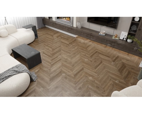 Кварц-виниловая плитка Alpine Floor Chevron Alpine LVT Макадамия ЕСО 20-5