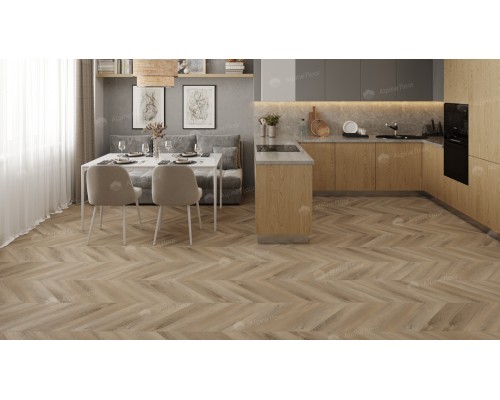 Кварц-виниловая плитка Alpine Floor Chevron Alpine LVT Дуб Синистра ЕСО 20-6