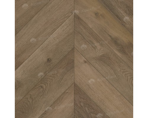 Кварц-виниловая плитка Alpine Floor Chevron Alpine LVT Дуб Насыщенный ЕСО 20-4