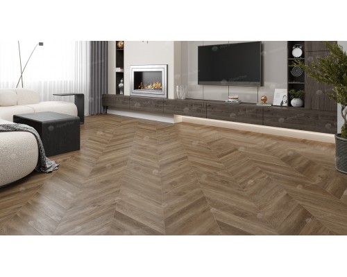 Каменно-полимерная плитка Alpine Floor Chevron Alpine Макадамия ЕСО 18-5