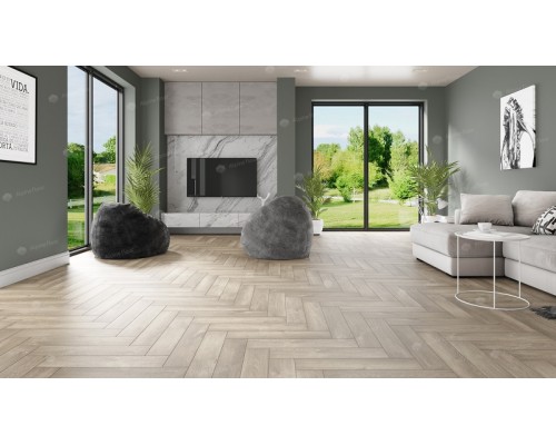 Каменно-полимерная плитка Alpine Floor Light Parquet ECO 13-5 Дуб натуральный отбеленный