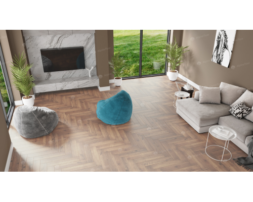 Инженерная каменно-полимерная плитка Alpine Floor ABA Parquet Premium Дуб Royal ECO 19-2