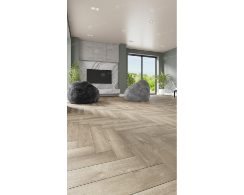 Инженерная каменно-полимерная плитка Alpine Floor ABA Parquet Premium Дуб Натуральный Отбеленный ECO 19-5