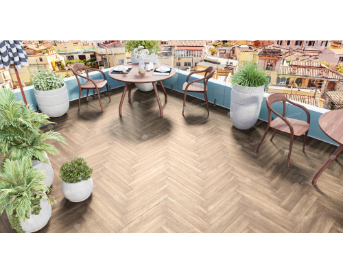 Инженерная каменно-полимерная плитка Alpine Floor ABA Parquet Premium Макадамия ECO 19-10