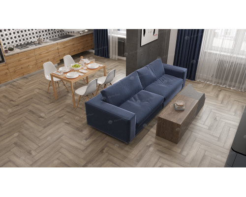 Инженерная каменно-полимерная плитка Alpine Floor ABA Parquet Premium Северная История ECO 19-15