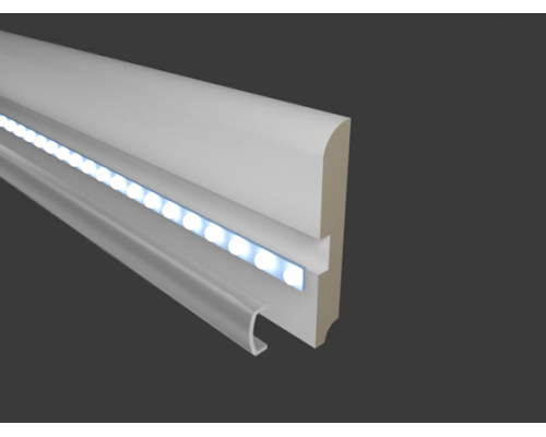 Плинтус МДФ Evrowood PN 050 LED 80х12мм