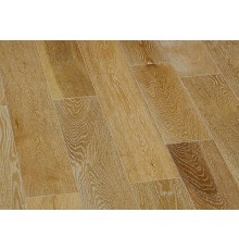 Массивная доска Magestik Floor - Дуб Беленый (брашированная) лак (400-1800)х150х18