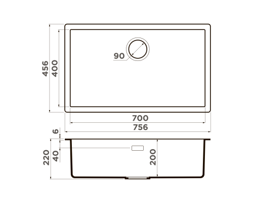 Omoikiri Yamakawa 75T-Integra-WH Tetogranit/белый