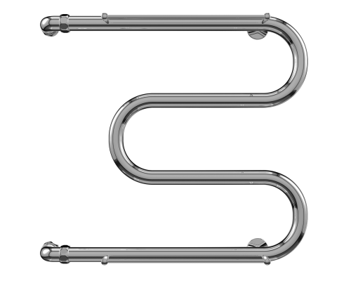 Водяной полотенцесушитель Terminus М-образный с полкой (1") 500х700 4620768880353