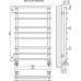 Водяной полотенцесушитель Terminus «Вента» П9 500х835 4670030723918