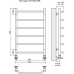 Водяной полотенцесушитель Terminus «Виктория» П6 500х796 4670030725134