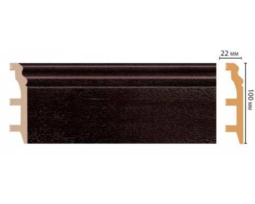 Плинтус напольный DECOMASTER D232-433ДМ (100*22*2400 мм) Плинтус напольный DECOMASTER D232-433ДМ (100*22*2400 мм)