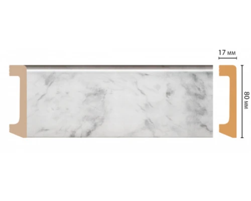 Плинтус напольный DECOMASTER D235-79ДМ (80*17*2400 мм) Плинтус напольный DECOMASTER D235-79ДМ (80*17*2400 мм)