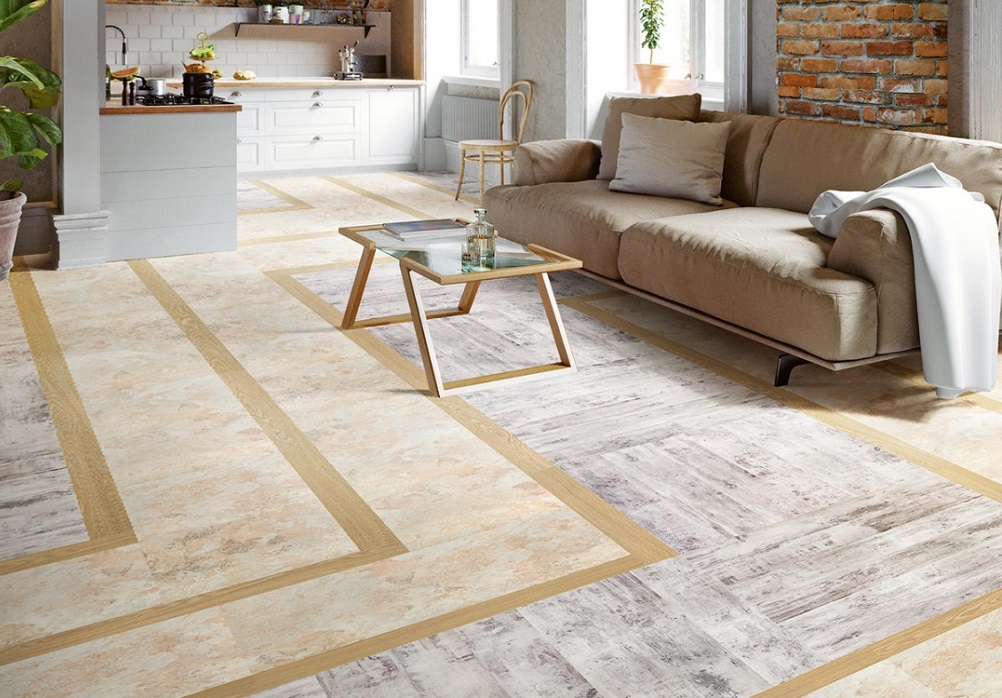 Виниловое покрытие Art Vinyl Tarkett с геометрическим принтом