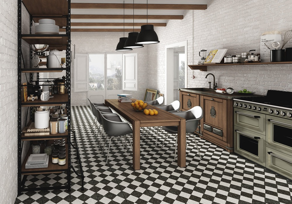 Плитка с шахматным рисунком