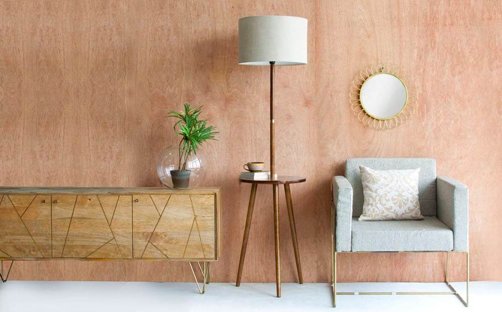 Торшер со столиком